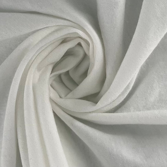 White (7) | Polyester/Cotton Jersey 120GSM (80 Yard Roll @ $3.49/Yard) - SKU 7323A