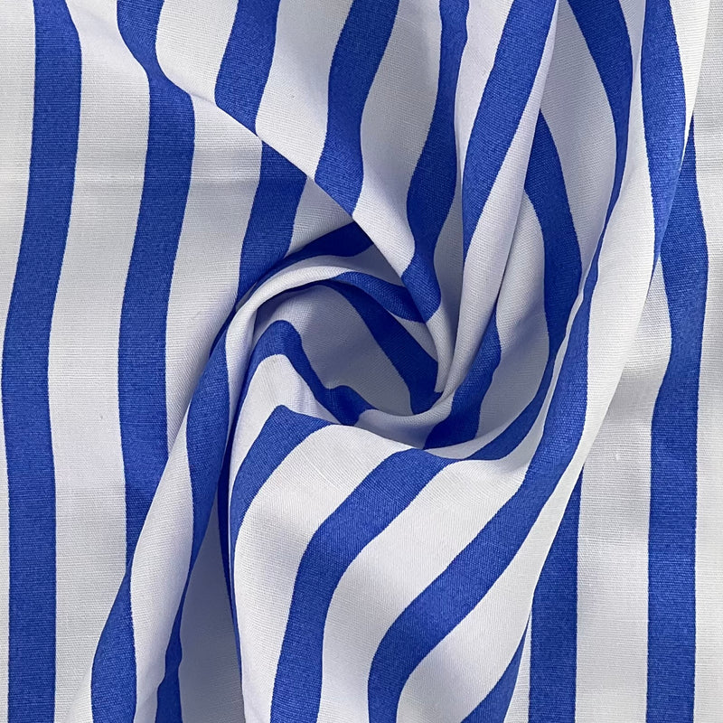 Royal | Stripe Print by Robert Kaufman - SKU 7372B