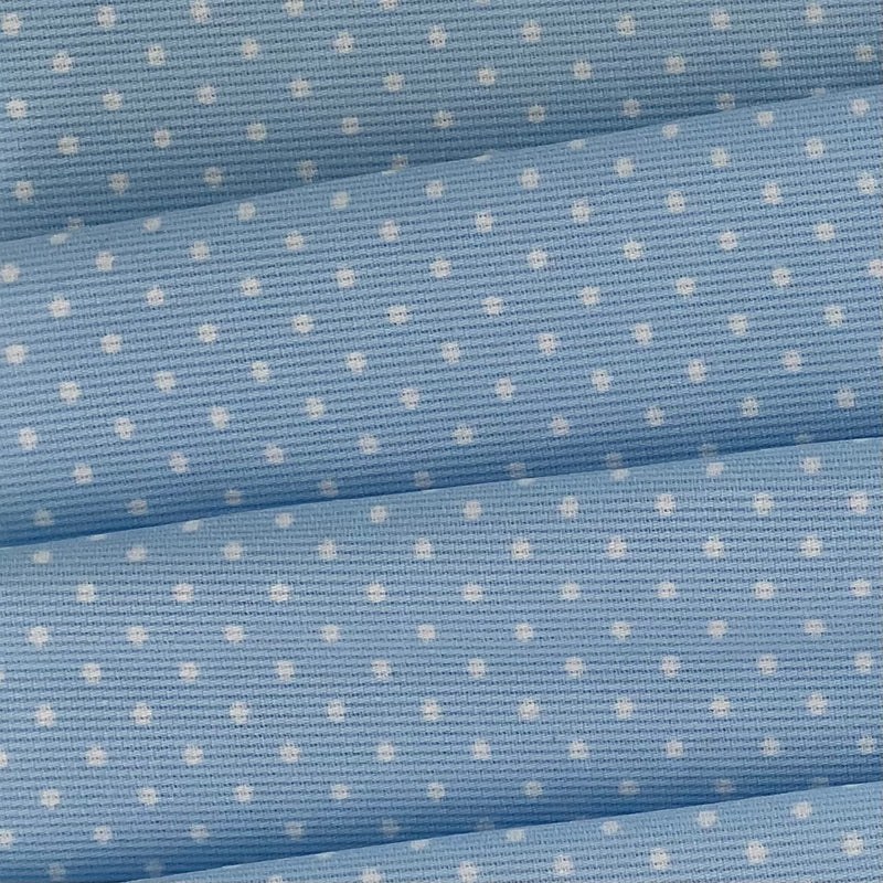 Blue | Pin Dot Print Woven - SKU 7378 #S74A