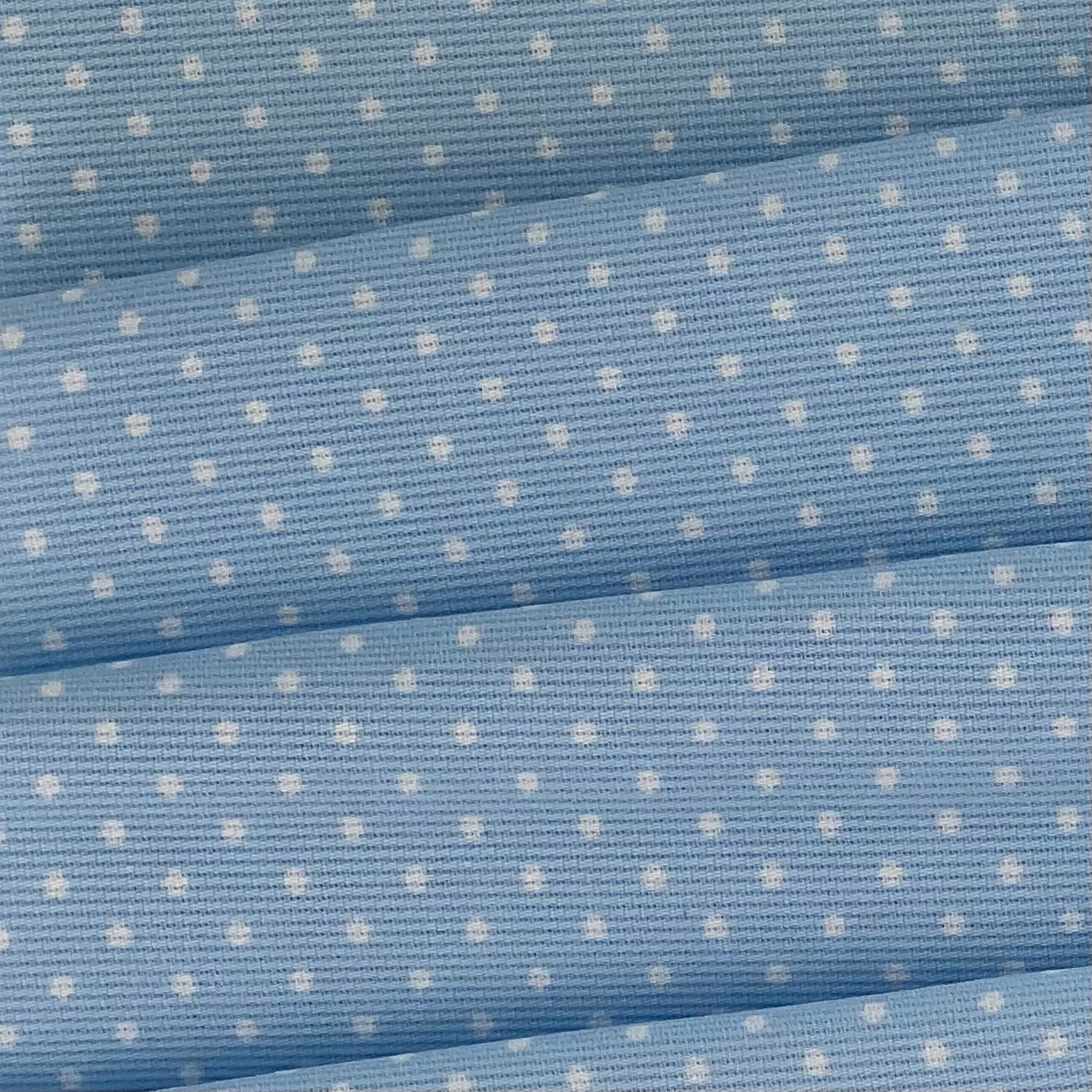 Blue | Pin Dot Print Woven - SKU 7378 #S74A