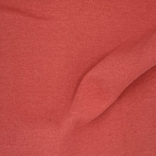 Coral 1x1 Cotton Rib Knit Fabric - SKU 3242