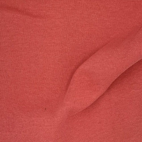 Coral 1x1 Cotton Rib Knit Fabric - SKU 3242