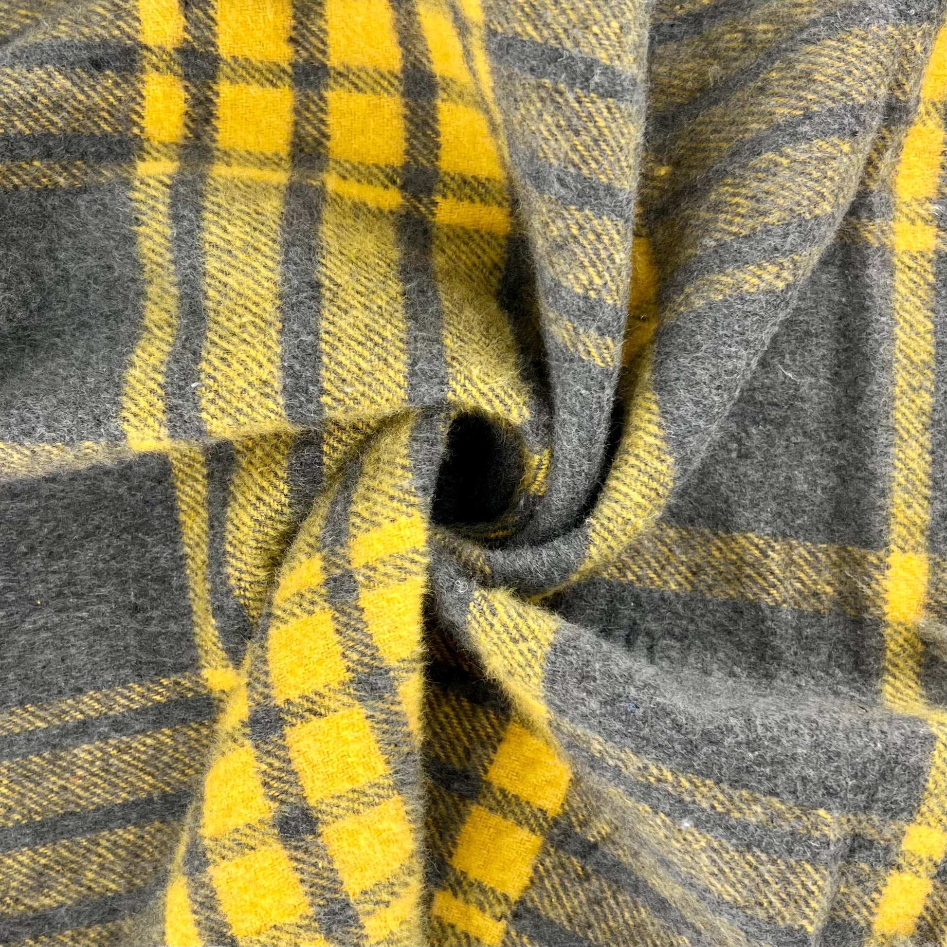 Grey/Yellow | Tartan Plaid Flannel - SKU 7398B #SBB