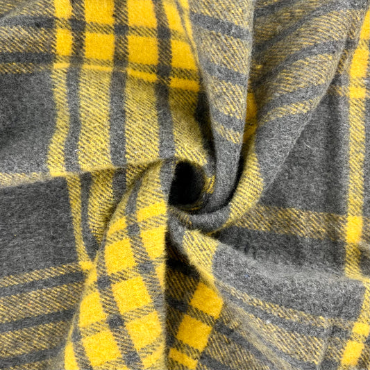Grey/Yellow | Tartan Plaid Flannel