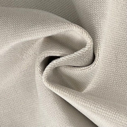 Ivory #S93 Upholstery Velveteen Suede Woven Fabric - SKU 7193
