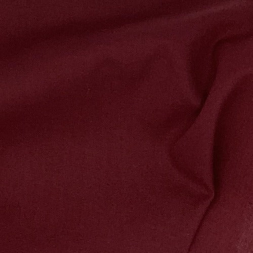 Burgundy #U80 Cotton/Polyester Broadcloth Shirting Woven Fabric - SKU 5801A