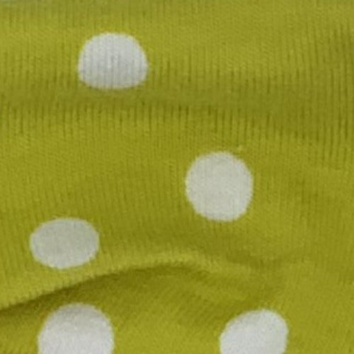 Lime #SS179/15 3/8 Inch Dots Cotton Spandex Print Jersey Knit Fabric - SKU 4553