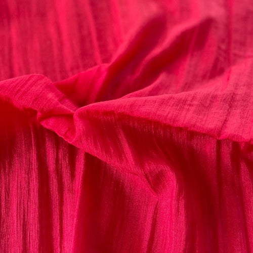 Red #S106 Crush Satin Woven Fabric - SKU 4200