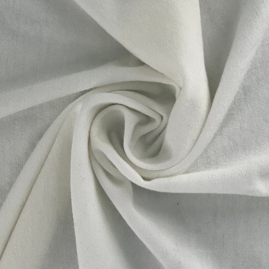 White (6) | Polyester/Cotton Jersey 120GSM (80 Yard Roll @ $3.49/Yard) - SKU 7323A