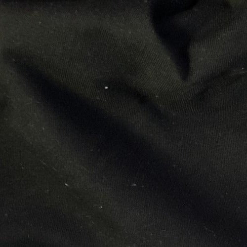 Black #S108  Cotton/Spandex 14 Ounce French Terry Knit Fabric - SKU 6088