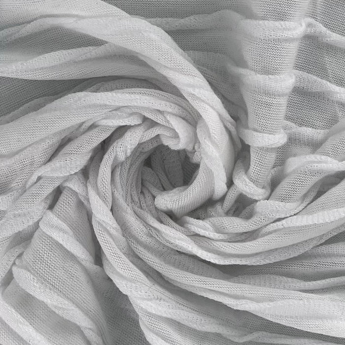 White | Textured Ruffle Jersey - SKU 7332 #S904
