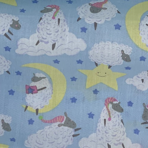 Blue Sheep #UB10 Polyester/Cotton Easy Care Woven Print -SKU 9500A