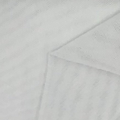 White #U159 Power Mesh Knit Fabric - SKU 6086