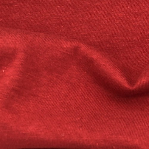 Red #S217 10 Ounce Cotton Jersey Knit Fabric - SKU 5392 Red