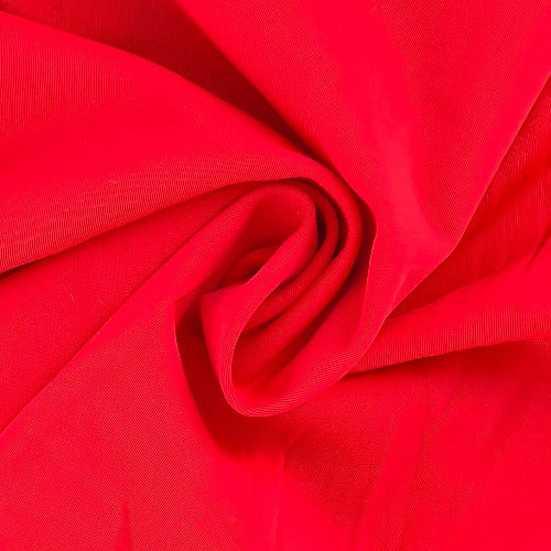 Bright Red #S52 Four-Way Stretch Polyester/Spandex Jersey Knit Fabric - SKU 7205A