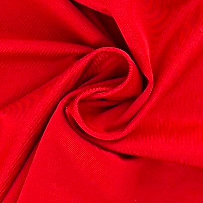 Deep Red #S52 Four-Way Stretch Polyester/Spandex Jersey Knit Fabric - —  Nick Of Time Textiles