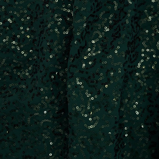 Forest #S/G1 Sequin Polyester Mesh Knit Fabric - SKU 6219B