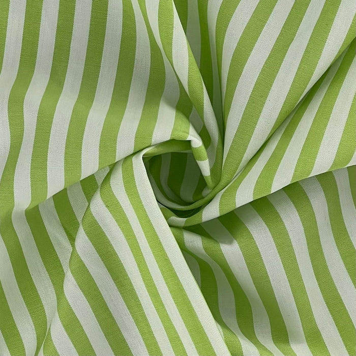 Lime | Stripe Print Woven- SKU 7372B