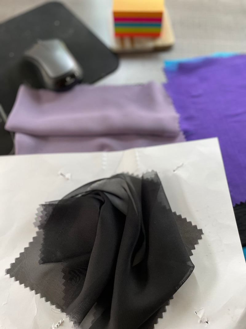 Polyester Chiffon - Black | SKU 4626D #U163