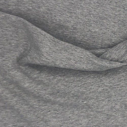 Heather Grey 10 Ounce Cotton/Spandex Jersey Knit Fabric - SKU 2853C 