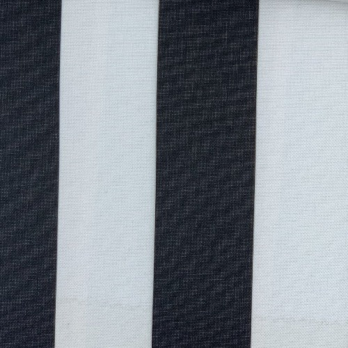 Black #UB111 ProTuff Wide Stripe Print Waterproof Canvas Woven Fabric - SKU MYL 1532S