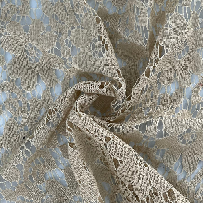 Sand | Outlined Crochet Lace - SKU 7316J #U88-91