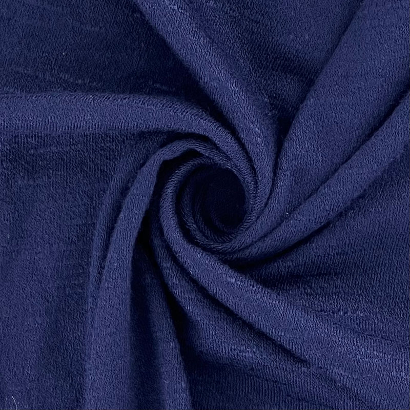 Navy | Jersey Crepe Slub 190GSM - SKU 7342 #S97
