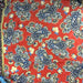Orange Paisley Floral #U130 Sheer Woven Print Fabric - SKU 6174A