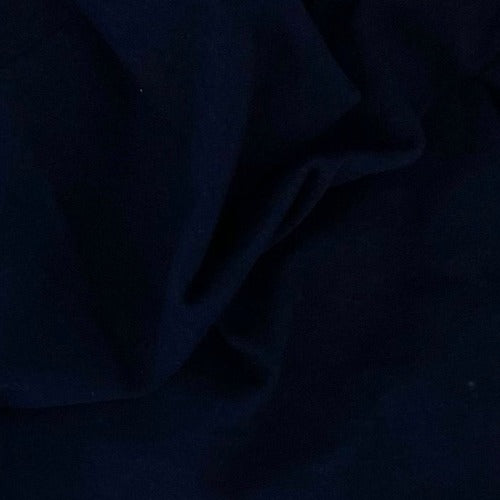 Navy #S/75 Cotton Interlock Knit Fabric - SKU 6813