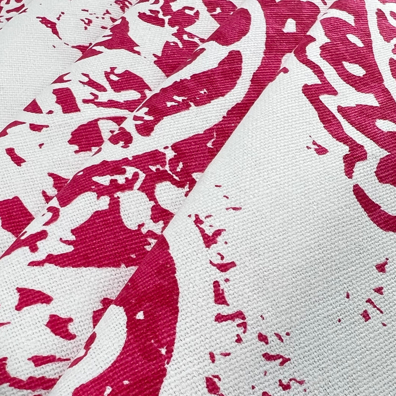 Fushia | Withering Demask Lightweight Upholstery Canvas - SKU 7393 #S183