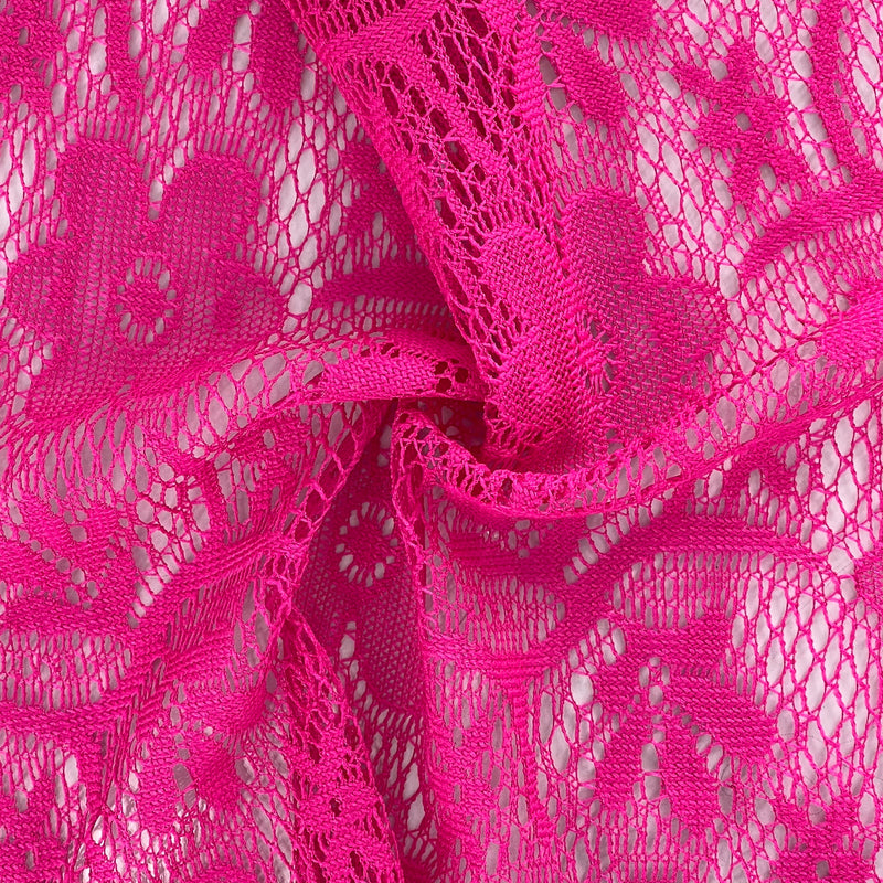Crochet Lace - Hot Pink | 7316H