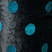 Black/Turquoise #U90 Metallic Velour Knit (17 Yard Roll) - SKU 0901012 BTR