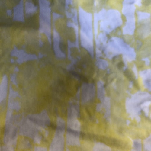 Yellow #S174 Maze Microfiber Spandex Print Knit Fabric - SKU 6630A