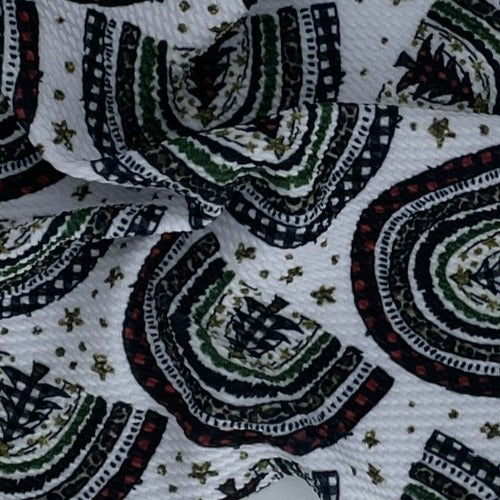 White Tree Arches BULLET Christmas Print Jersey Knit Fabric - SKU 6650 ...