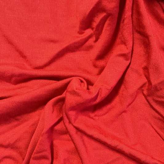 Red #U J. Crew 250 Gram Rayon/Spandex Jersey Knit Fabric - SKU 7069B