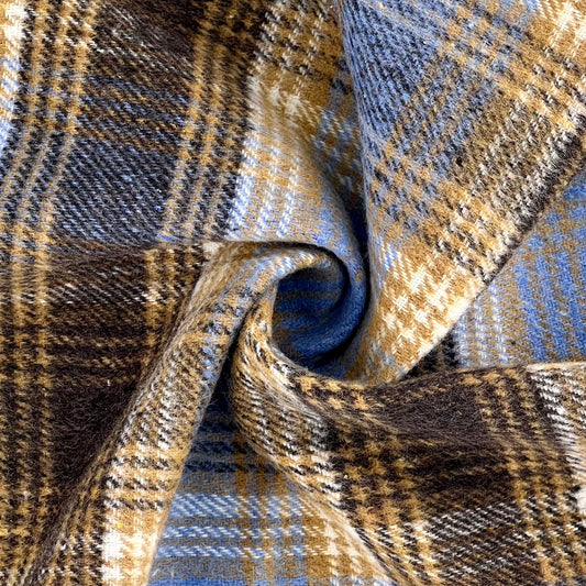 Blue/Brown | Madras Flannel