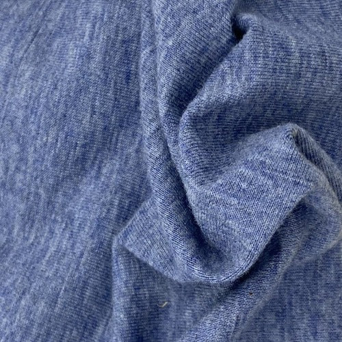 Light Denim Heather 10 Ounce Cotton/Spandex Jersey Knit Fabric - SKU 2853R
