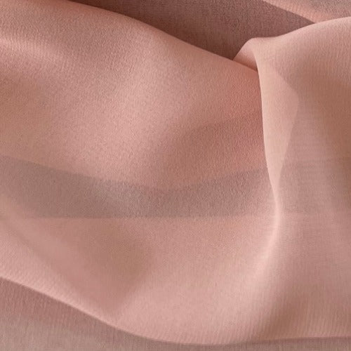 Peach #U105/106 Chiffon Woven Fabric - SKU 4626A