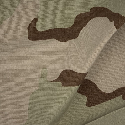 US Desert Camouflage Ripstop Print Woven Fabric - SKU 2968