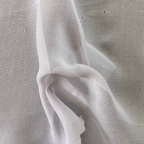Grey #U161 Georgette Sheer Woven Fabric - SKU 4577