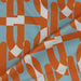 Orange Link Jersey Polyester/Spandex Print Knit Fabric - SKU 5262B