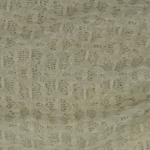 BOGO Ivory #U95 Pucker Stretch Lace Knit Fabric - SKU 6065