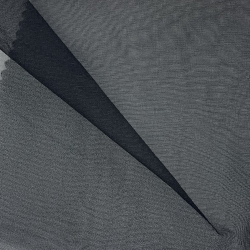 Black #S207 Stiff Tricot Knit Fabric - SKU 5440C Black