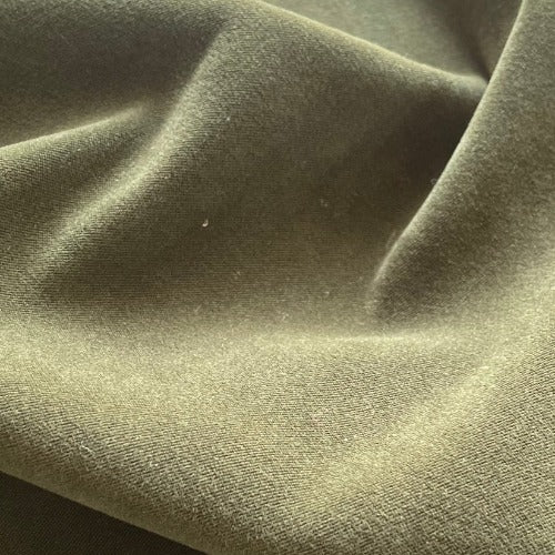 Olive #U70 Stretch Spandex Moleskin Woven Fabric - SKU 5297