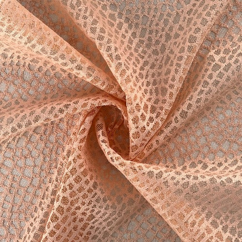Pink #S161 Alligator Power Mesh Lace Eco Friendly-Recycled - SKU 7151A