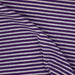 Purple White #SS159 3/8 Inch Rayon Spandex Stripe Jersey Knit Fabric - SKU 3098B