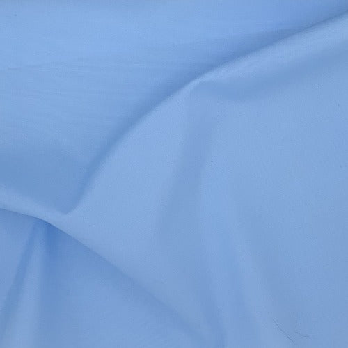 Light Blue #U80 Cotton/Polyester Broadcloth Shirting Woven Fabric