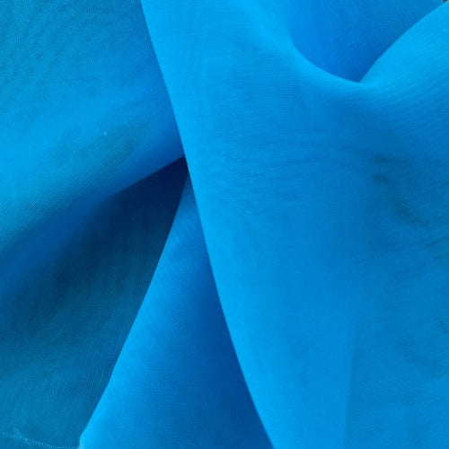 Turquoise #U77 Chiffon Woven Fabric - SKU 4626D