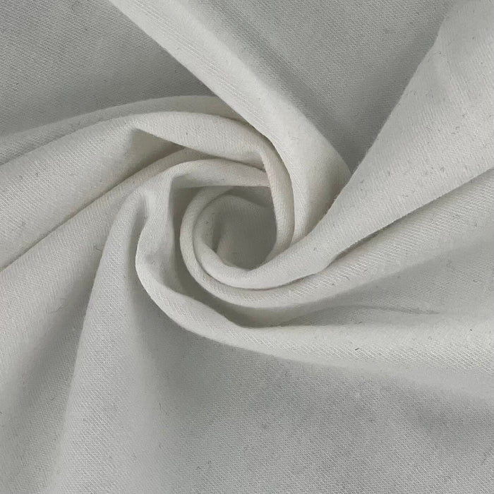 White (1) | Polyester/Cotton Jersey 180GSM (80 Yard Roll @ $3.49/Yard) - SKU 7323B