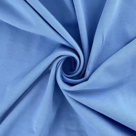 Peri Blue 10 Ounce Cotton/Spandex Jersey Knit Fabric - SKU 2853W